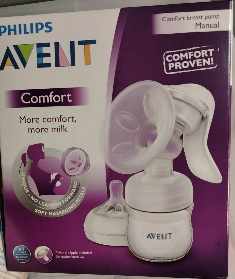 Philips Avent Comfort Manual Breast Pump (Category: Breastfeeding & Bottle Feeding) located in Quezon City. Submitted by clifordallawan (Listing ID 1418454853, Image 1). Description: Philips Avent Comfort Manual Breast Pump - has a natural motion technology with a soft silicone shield, modeled on the unique suction motion of a baby, stimulates the breast for fast milk flow . Mom-friendly pumping and is initiated faster, ensuring more comfortable 