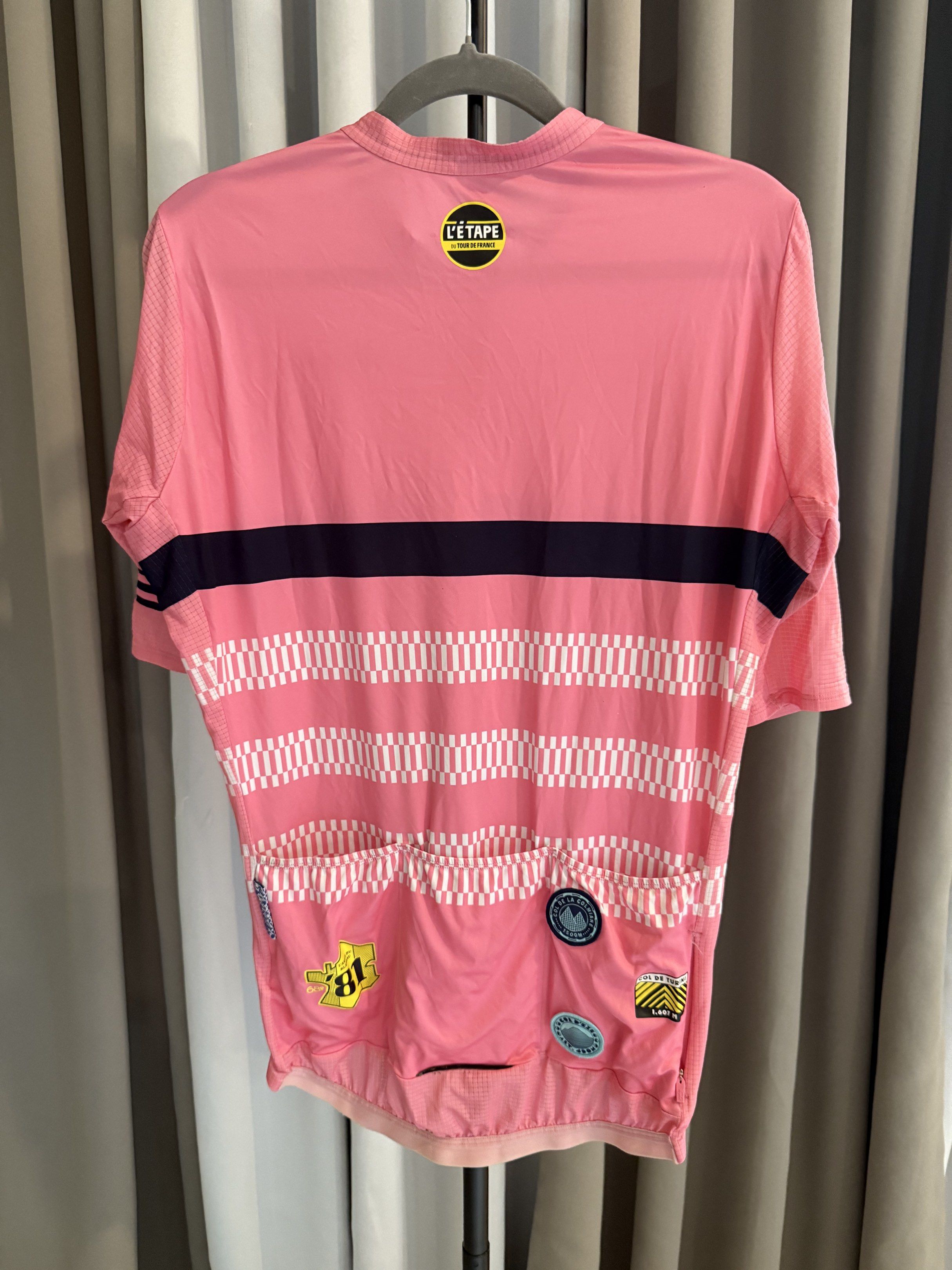 Rapha RCC Etape Men's Pro Team Flyweight Jersey (Category: Activewear) located in Bacolod City. Submitted by sunbird_collection (Listing ID 1418415634, Image 2). Description: This is a limited edition, sought after jersey from Rapha. limited run. This L ‘Etape du Tour was released prior to the 2024 TDF, which allows amateur cycling to ride a stage in the Tour de France. RCC members had the privilege in wearing these. Fit is true to size: pro team