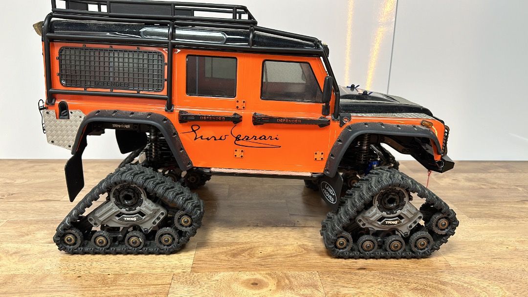 RC Land Rover Defender with Track Conversion, Hobbies & Toys, Toys ...