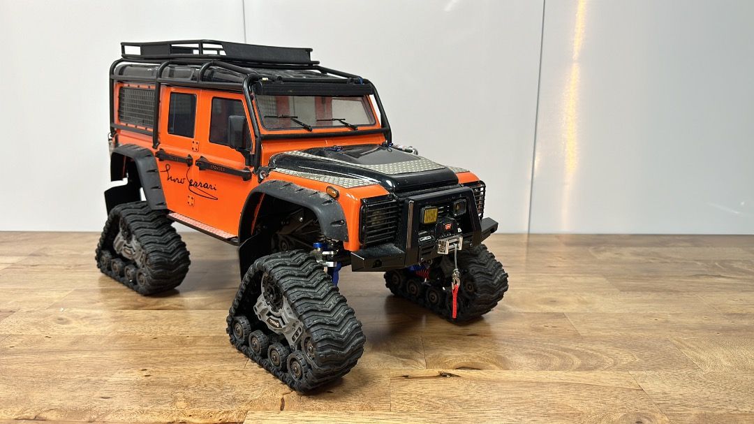 RC Land Rover Defender with Track Conversion, Hobbies & Toys, Toys ...