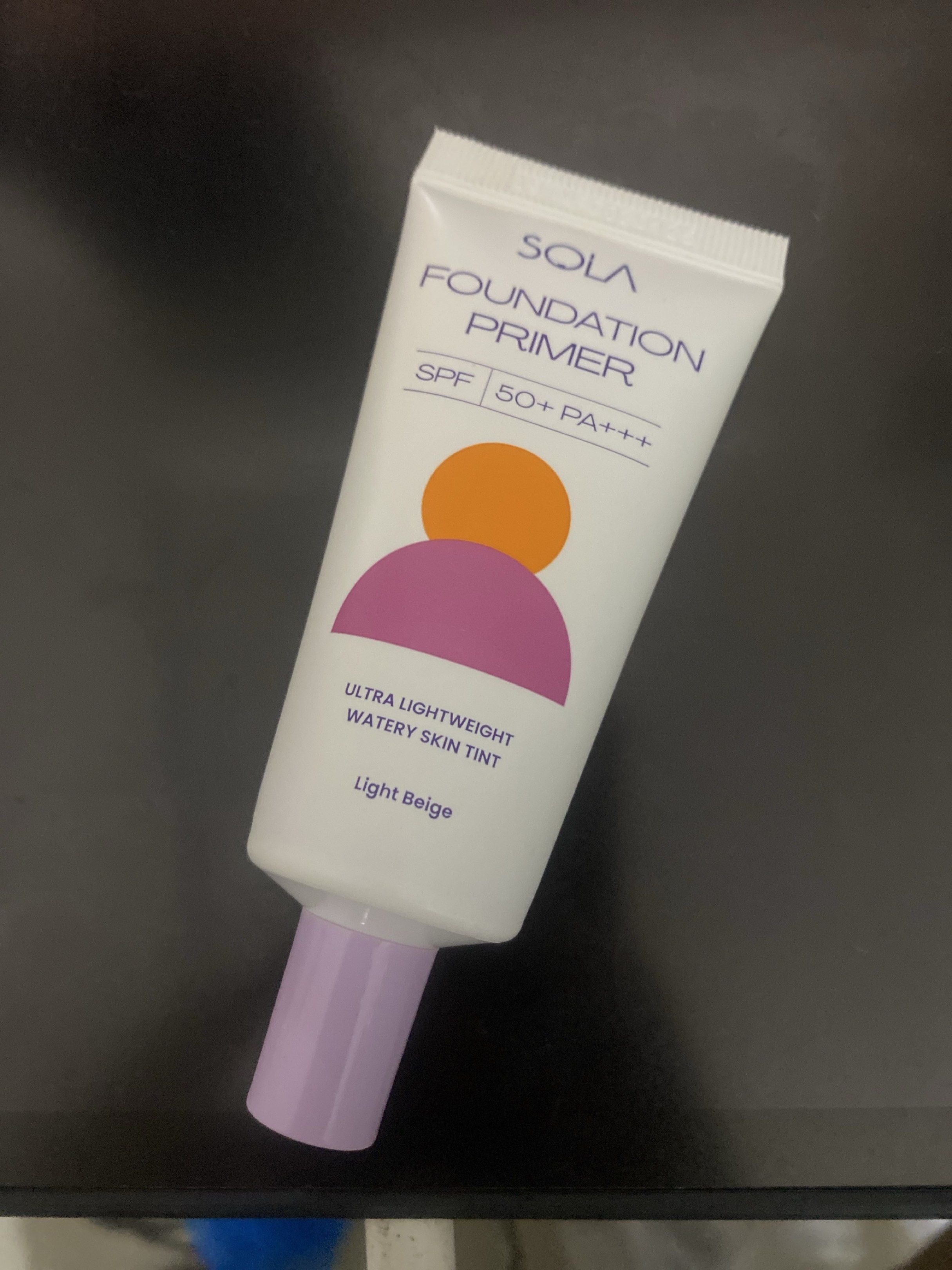 Sola Foundation Primer in Light Beige (Category: Makeup) located in San Juan City. Submitted by decluttzi (Listing ID 1418494657, Image 1). Description: no box but just swatched, wrong shade .