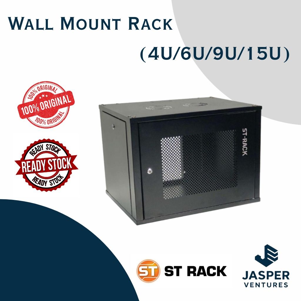ST Rack 4U/6U/9U/15U Wall Mount Rack - 600mm (W) x 500mm (D), Computers ...