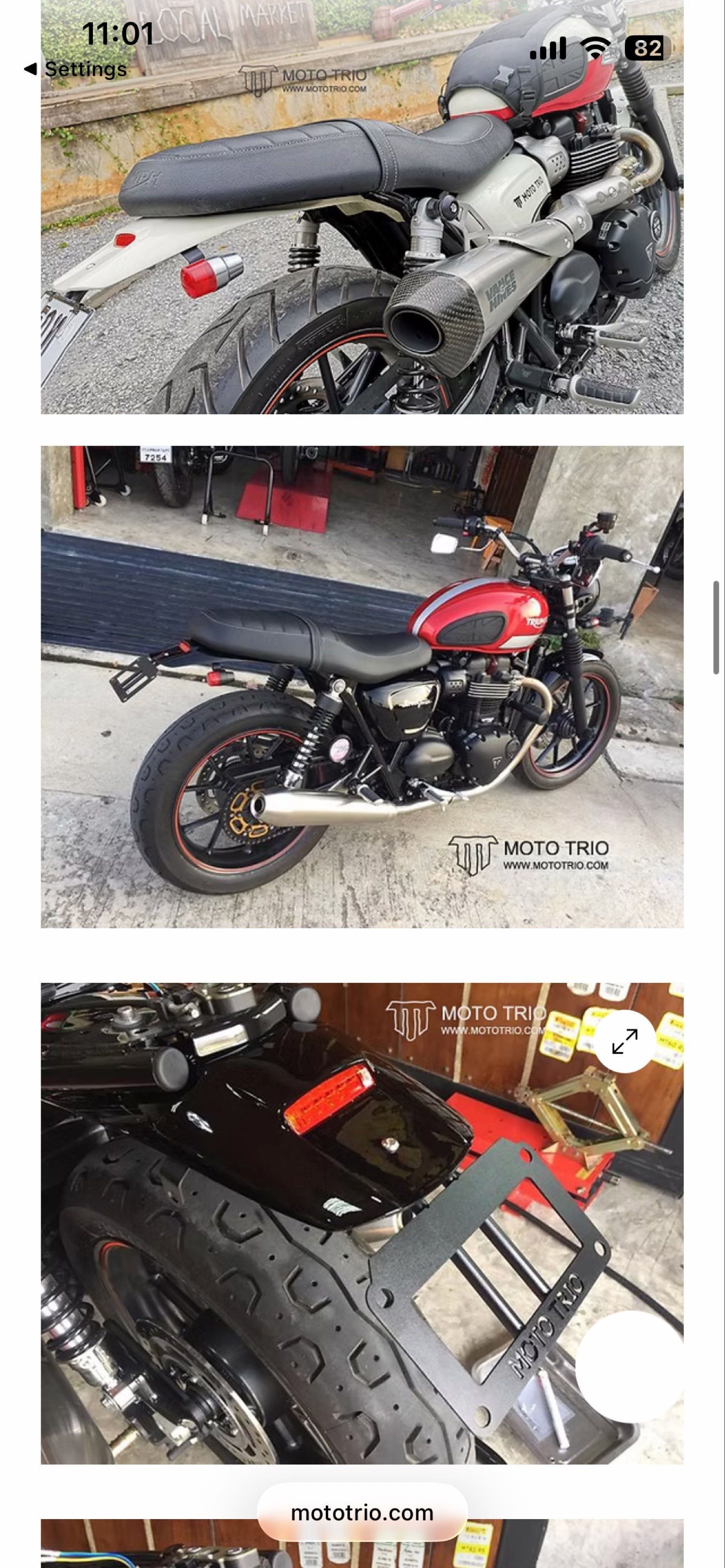 Triumph scrambler 900 tail tidy, Motorcycles, Motorcycle Accessories on ...