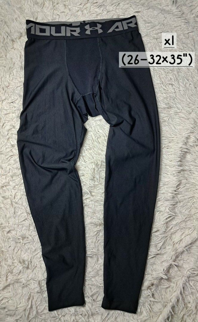 Under Armour Compression Pants (Category: Activewear) located in Baguio. Submitted by mishmashfritz (Listing ID 1418417396, Image 1). Description: - Under Armour compression pants, medium to xl - Color: Black - Size: XL - Measurements: 26-32 x 35 inches - Features Under Armour logo back .