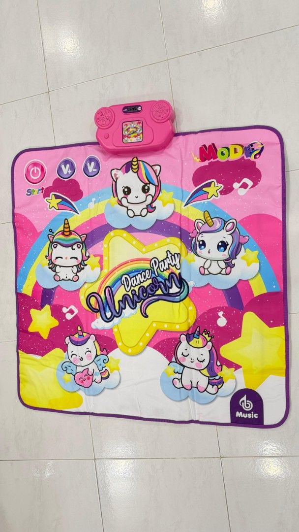 Unicorn Dance Party Mat, Hobbies & Toys, Toys & Games on Carousell