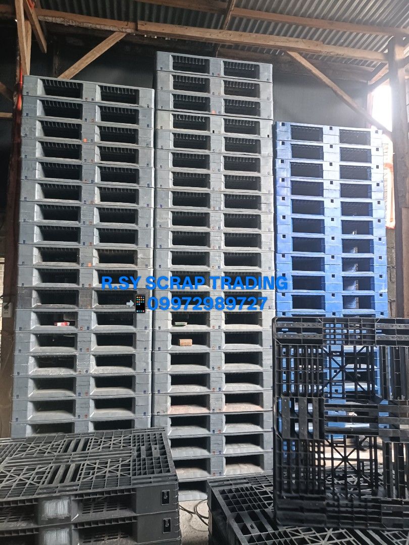 USED PLASTIC PALLET FOR SALE‼️ (Category: Industrial Equipment) located in Baliuag. Submitted by r.sy_palletsph (Listing ID 1418542471, Image 3). Description: 𝐏𝐋𝐀𝐒𝐓𝐈𝐂 𝐏𝐀𝐋𝐋𝐄𝐓𝐒 𝐀𝐕𝐀𝐈𝐋𝐀𝐁𝐋𝐄‼️ 𝐀𝐯𝐚𝐢𝐥𝐚𝐛𝐥𝐞 𝐎𝐩𝐭𝐢𝐨𝐧𝐬: 🔹𝐋𝐢𝐠𝐡𝐭 𝐝𝐮𝐭𝐲: Best for one-way export. 🔹𝐌𝐞𝐝𝐢𝐮𝐦 𝐝𝐮𝐭𝐲: The perfect "all-rounder" for general warehouse storage. 🔹𝐇𝐞𝐚𝐯𝐲 𝐝𝐮𝐭𝐲: Rackable and ultra-strong for machinery or heavy loa