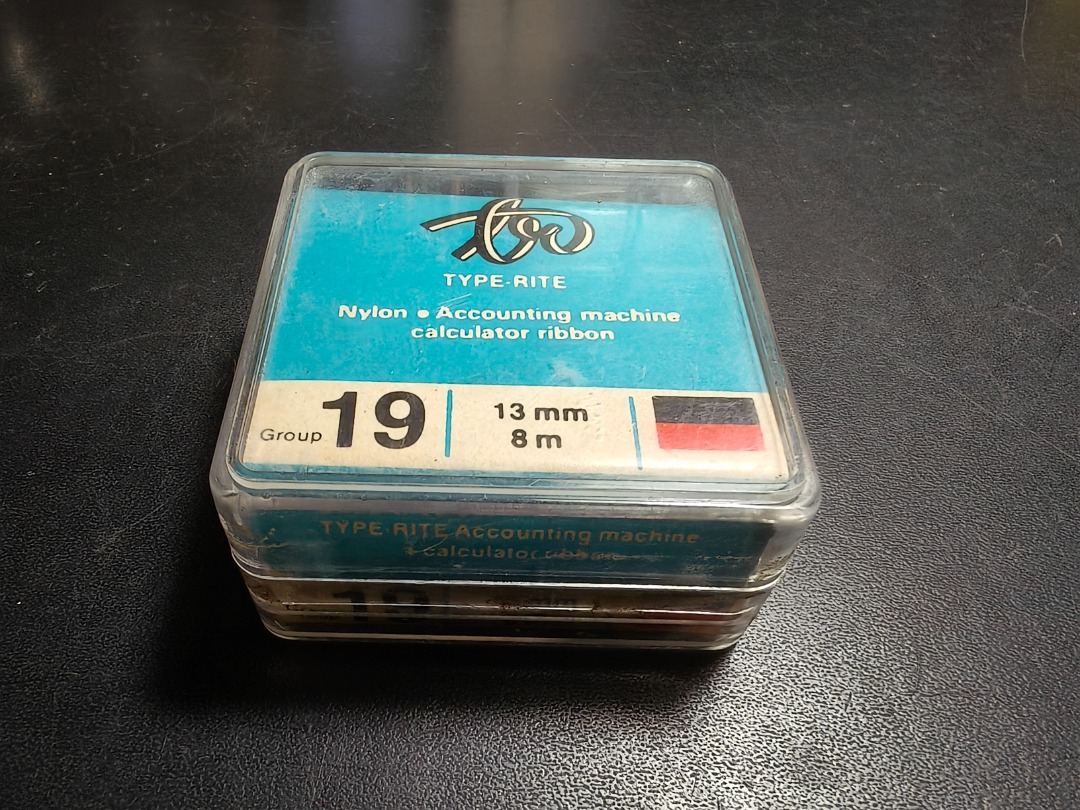 Vintage TYPE-RITE Accounting Machine Calculator Ribbon, Hobbies & Toys ...