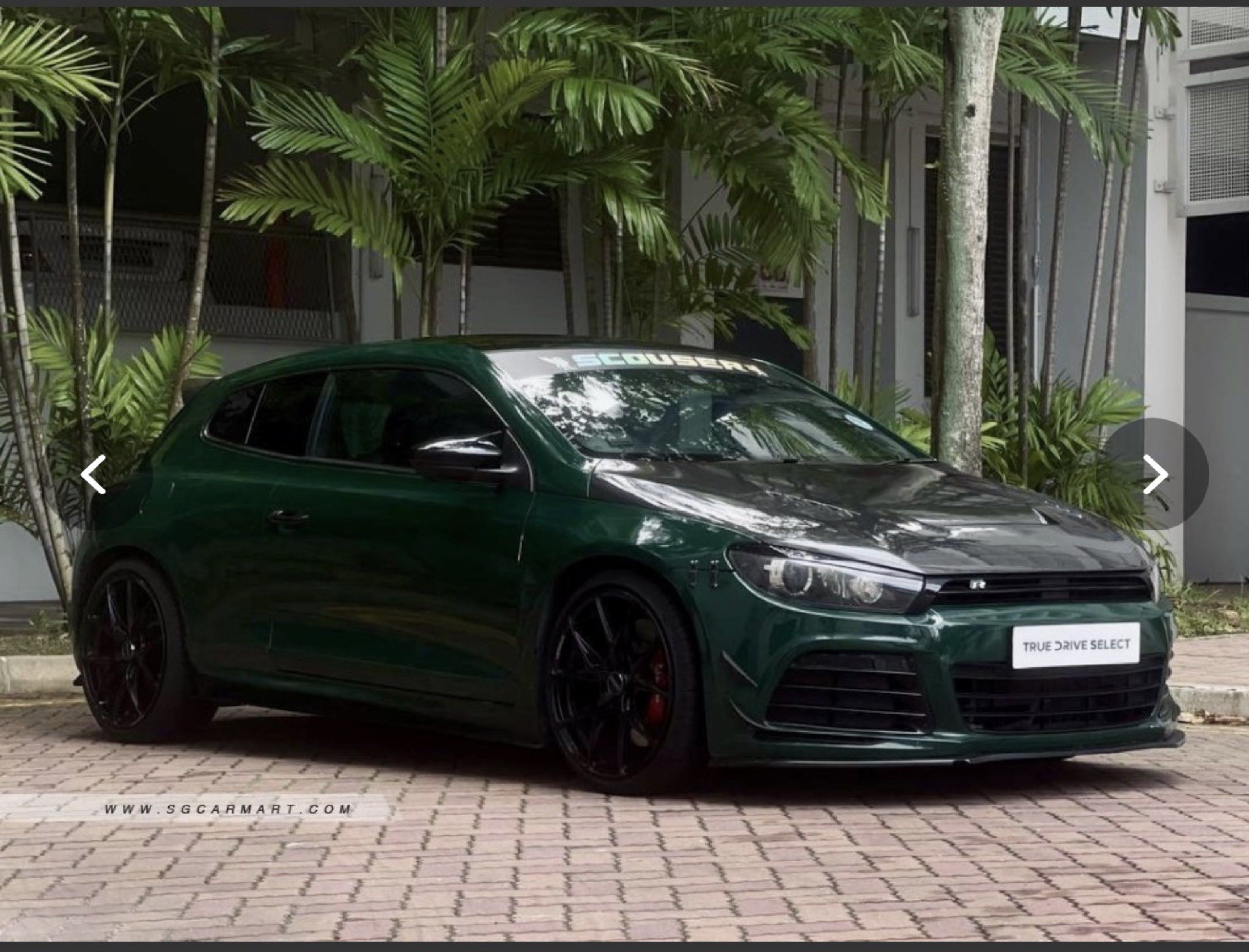 Volkswagen Scirocco 1.4 TSI DSG (A) (Category: Used Cars) located in Singapore. Submitted by yeahthatsit (Listing ID 1415797438, Image 2). Description: 1.4L turbo TSI engine producing 158bhp, 7 speed DSG with paddle shift, ABS, SRS airbags, ESP, side mirror indicators, multi function steering. View specs of the Volkswagen Scirocco (2009-2017) R bodykit & interior, BCVR coilover, 19” Rays Versus Rims with Pirelli P Zero, Full CF trim, JBL speaker 