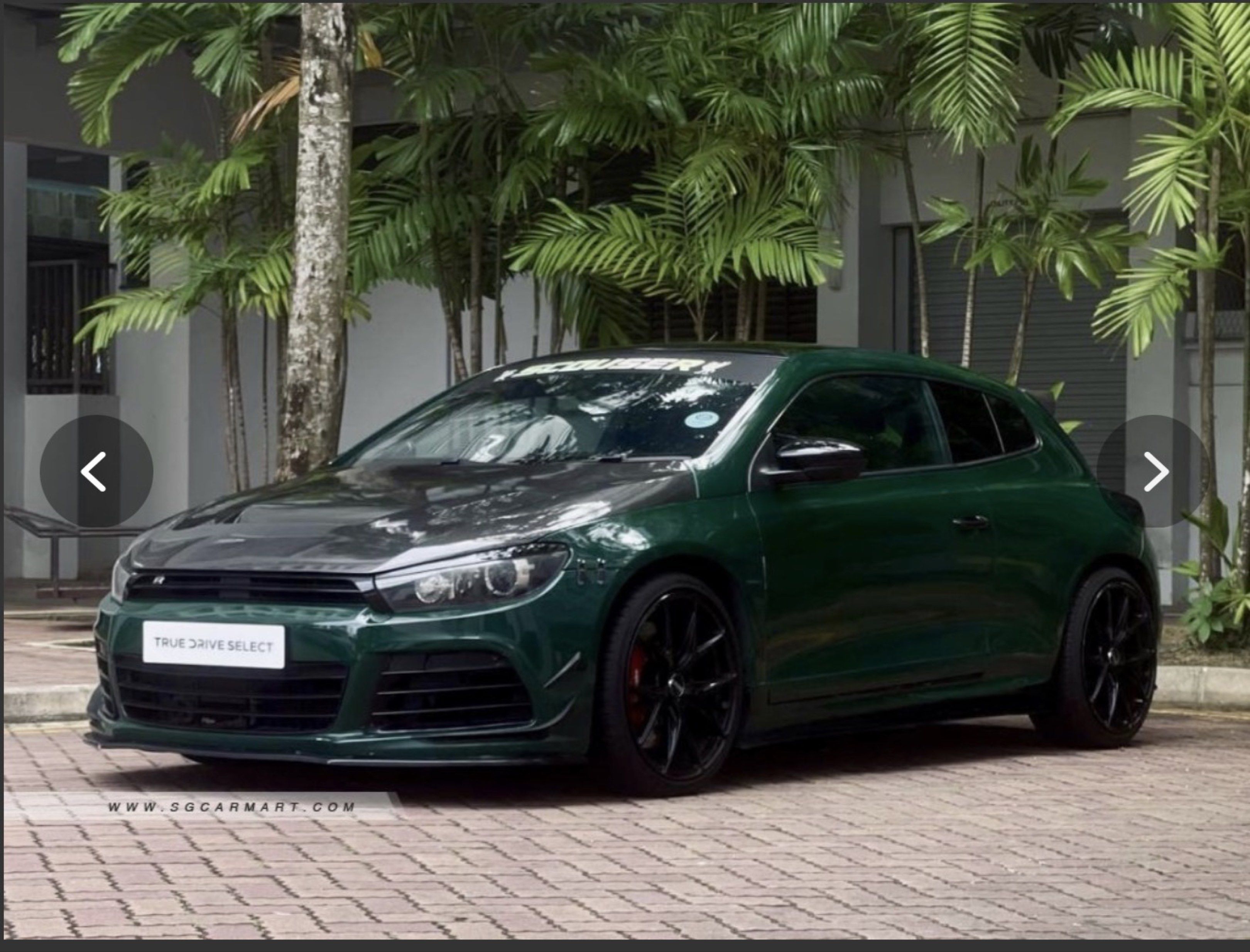 Volkswagen Scirocco 1.4 TSI DSG (A) (Category: Used Cars) located in Singapore. Submitted by yeahthatsit (Listing ID 1415797438, Image 3). Description: 1.4L turbo TSI engine producing 158bhp, 7 speed DSG with paddle shift, ABS, SRS airbags, ESP, side mirror indicators, multi function steering. View specs of the Volkswagen Scirocco (2009-2017) R bodykit & interior, BCVR coilover, 19” Rays Versus Rims with Pirelli P Zero, Full CF trim, JBL speaker 
