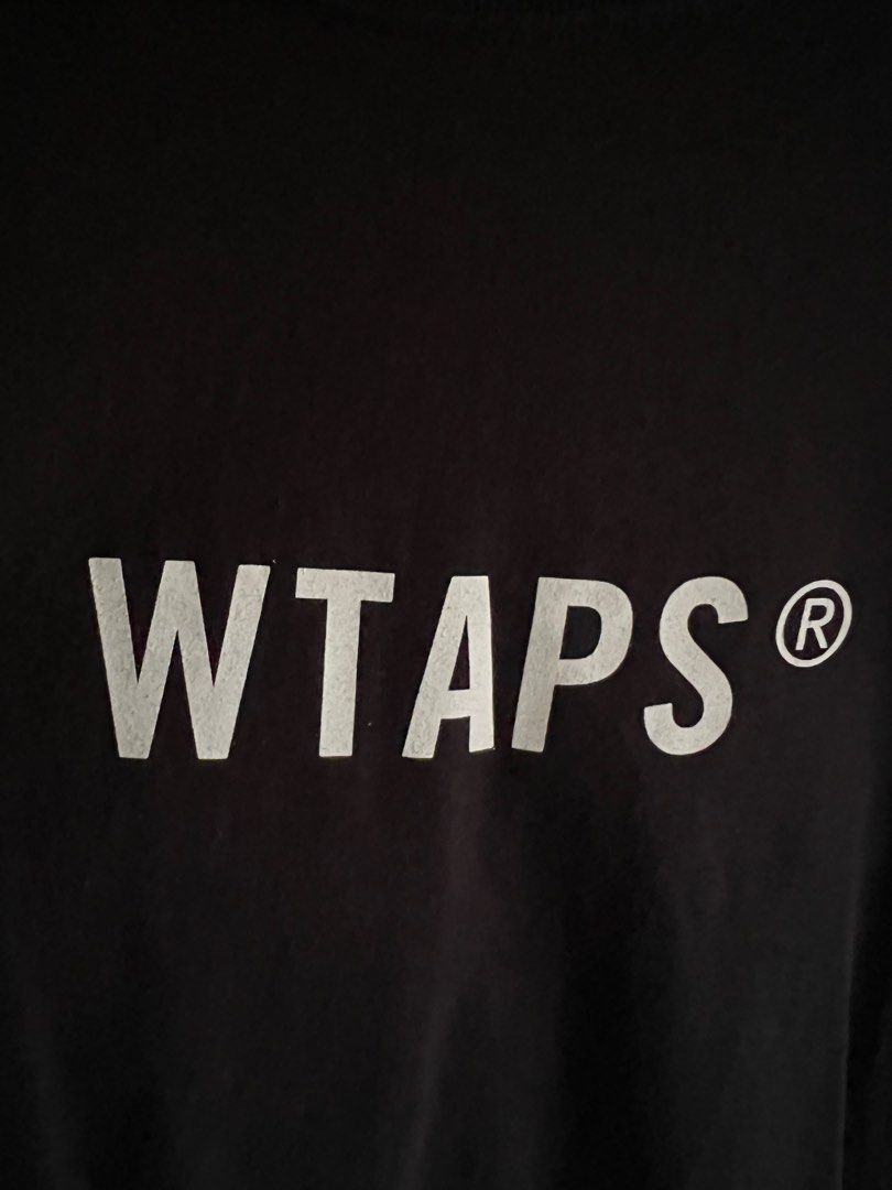 WTAPS Script Tee (Category: Tshirts & Polo Shirts) located in Singapore. Submitted by jayjayx (Listing ID 1418445862, Image 5). Description: Size 3 or L but oversized cutting, fits abit XL Authentic bought from HK a long time ago, hardly worn but size tag have some cracking due to wash and storage. Similar to neighborhood nbhd kinda vibes. .