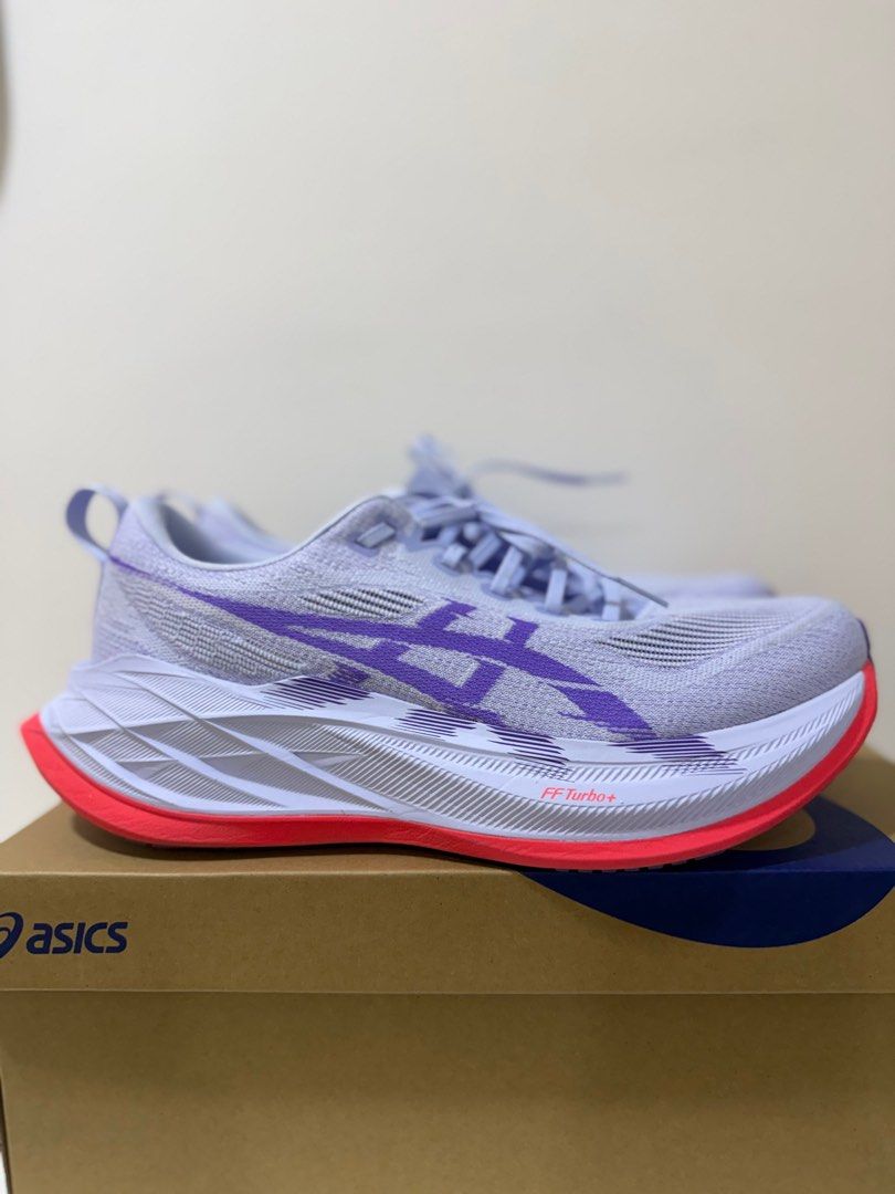 ASICS Superblast 2 — US 10.5 BLUE FADE / EDO PURPLE (Category: Sneakers) located in Singapore. Submitted by beeyellow (Listing ID 1413238692, Image 1). Description: Mileage: 5km.