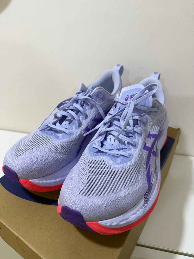ASICS Superblast 2 — US 10.5 BLUE FADE / EDO PURPLE (Category: Sneakers) located in Singapore. Submitted by beeyellow (Listing ID 1413238692, Image 2). Description: Mileage: 5km.
