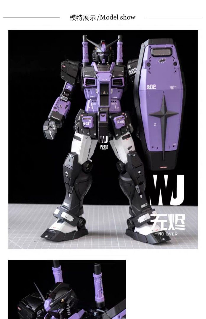 FULL SUM ORDER Runner Sprayed prepainted DABAN Black Tri-star Colour RX 78-2 PGU 1/60 Model Kit (Category: Gundam Model Kits) located in Singapore. Submitted by josiahthelam (Listing ID 1413274474, Image 2). Description: 3RD PARTY NOT BANDAI. See pictures for effect of studio painted and processed runners once assembled. Custom product which is very labor and material intensive so no refunds allowed once payment made to studio to make this produc