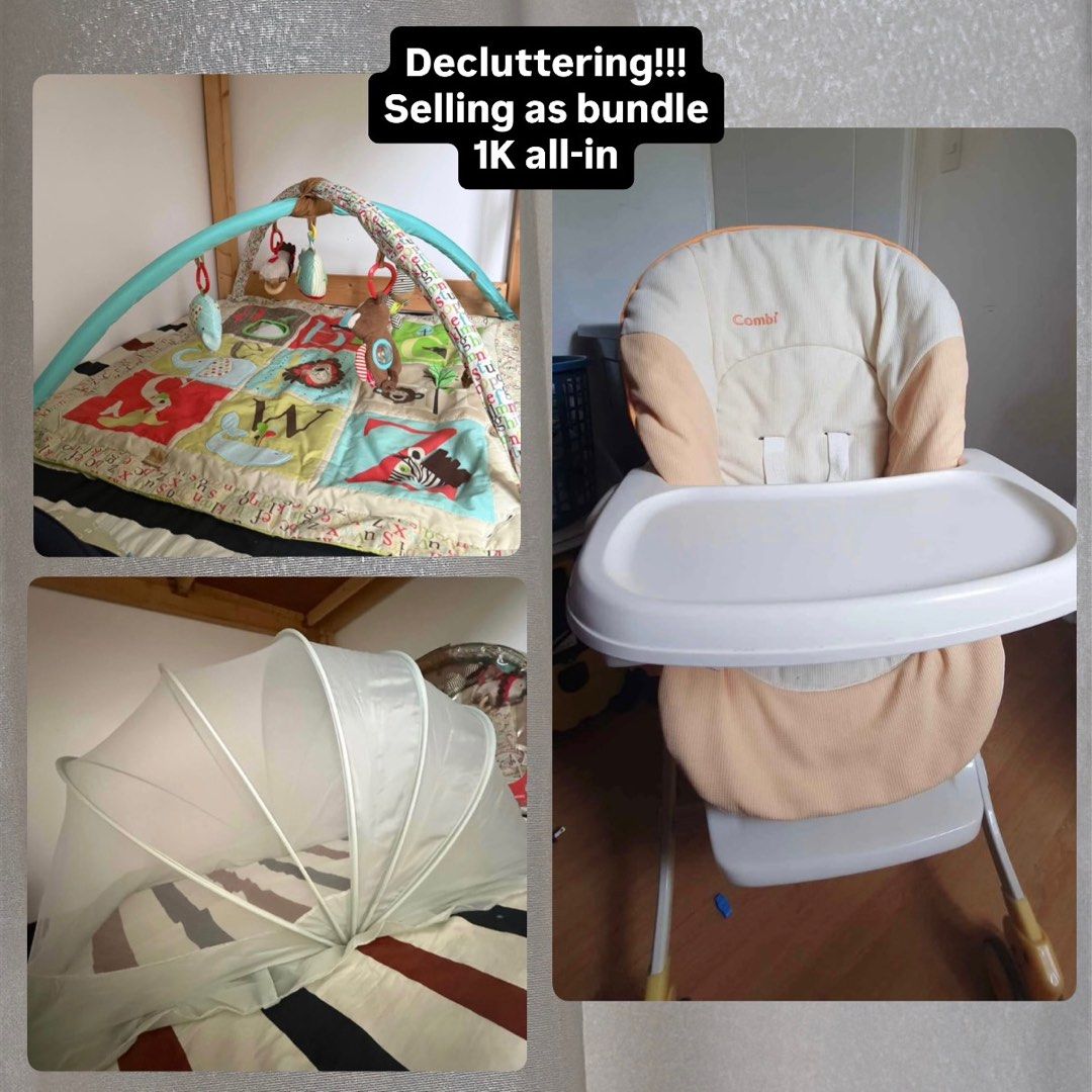 Combi High Chair + Play Mat + Mosquito Net (Category: Other Kids Furniture) located in Antipolo. Submitted by camillevncls (Listing ID 1413352700, Image 1). Description: .