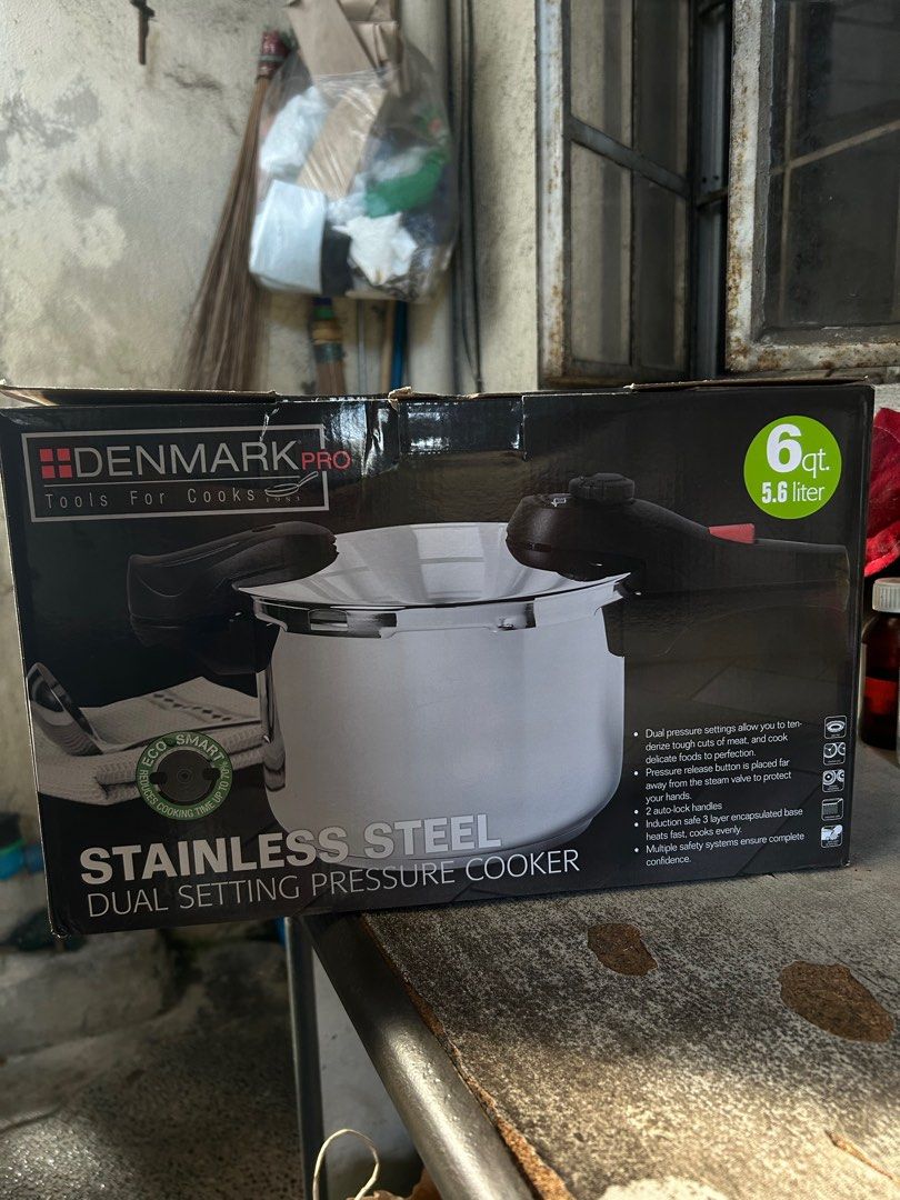 Denmark Pro Pressure Cooker (Category: Cookware & Accessories) located in Manila. Submitted by yeeellll (Listing ID 1413321626, Image 1). Description: Rfs: raffle prize.