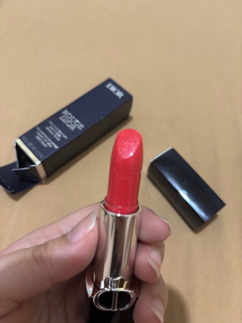 Dior Rouge Dior 028 Actrice Lipstick (Category: Makeup) located in Quezon City. Submitted by ccloset_ (Listing ID 1413382506, Image 3). Description: - Dior Rouge Dior Lipstick in shade 028 Actrice - Satin finish - 3.5g / 0.12 oz - Comes in original box - Bought in Singapore.