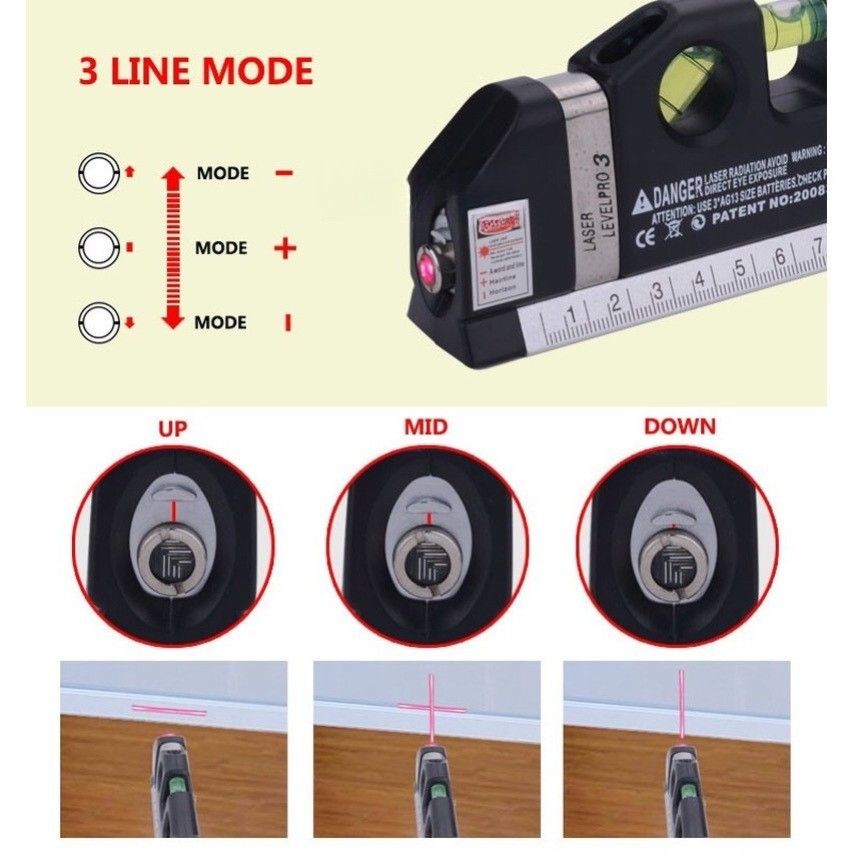 Fixit Laser Level Pro 3 with Tape Measure (Category: Construction Tools & Equipment) located in Quezon City. Submitted by romex_digital (Listing ID 1413280545, Image 2). Description: for order and details click here https://spoo.me/CbP0EL https://spoo.me/CbP0EL 3-line laser level for horizontal, vertical, and 45-degree angles - Built-in tape measure - English/metric scale - Includes tripod and batteries - Ideal for aligning pictures, shelves, and