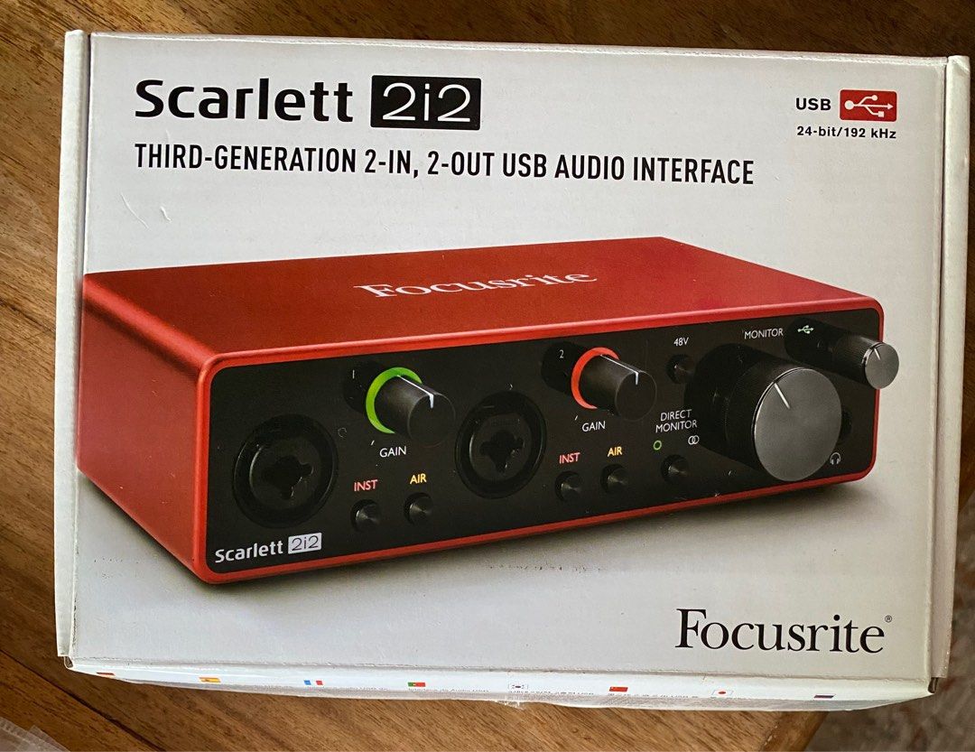 Focusrite Scarlett 2i2 3rd Gen USB Audio Interface, Audio, Other Audio ...