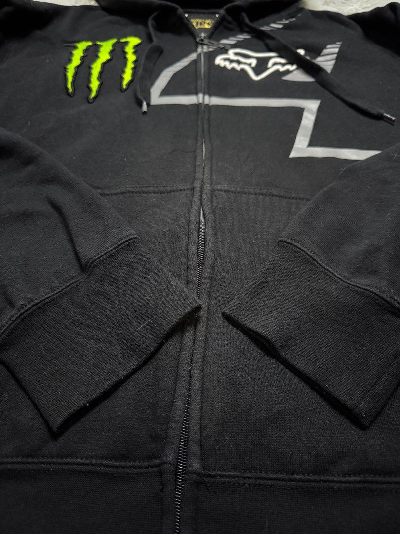 Fox Racing Monster Energy x Ricky Carmichael Hoodie Men's Large Black ...