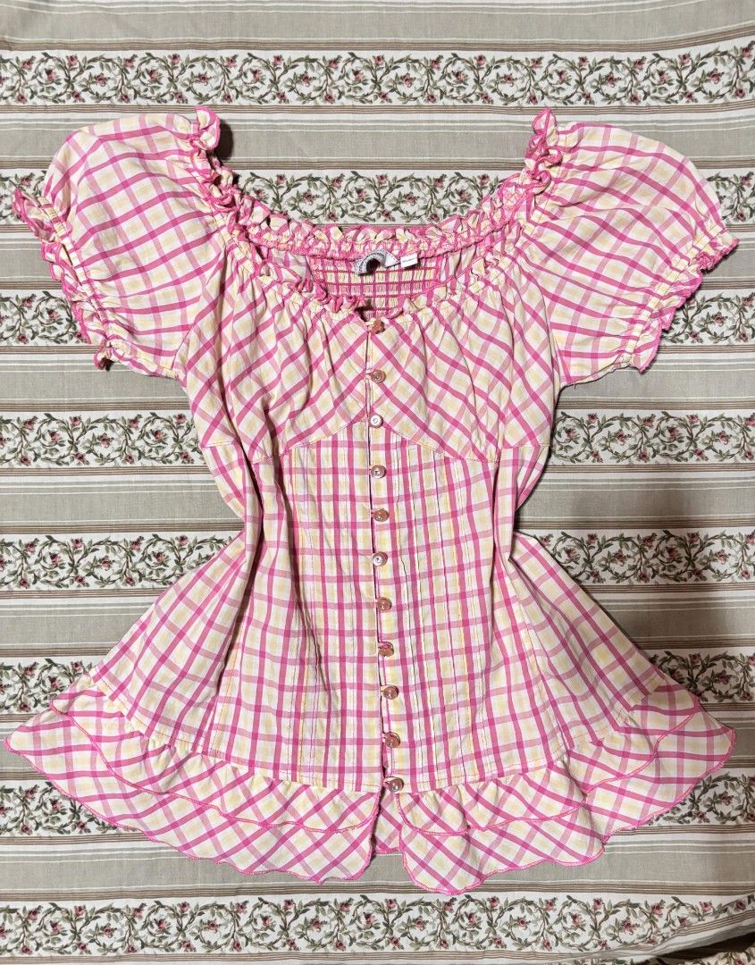 Gingham Doll top, Coquette dolltop (Category: Others Tops) located in Santo Domingo. Submitted by _nymph_ (Listing ID 1413254257, Image 1). Description: Size: xs-m •Price is negotiable just message me Mode of Payment: Gcash Mode of Delivery: JnT.