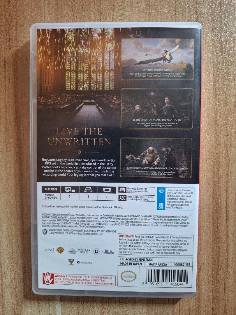 Hogwarts Legacy - Nintendo Switch (Category: Nintendo) located in Valenzuela. Submitted by zenpenguin.413263 (Listing ID 1413258298, Image 2). Description: .