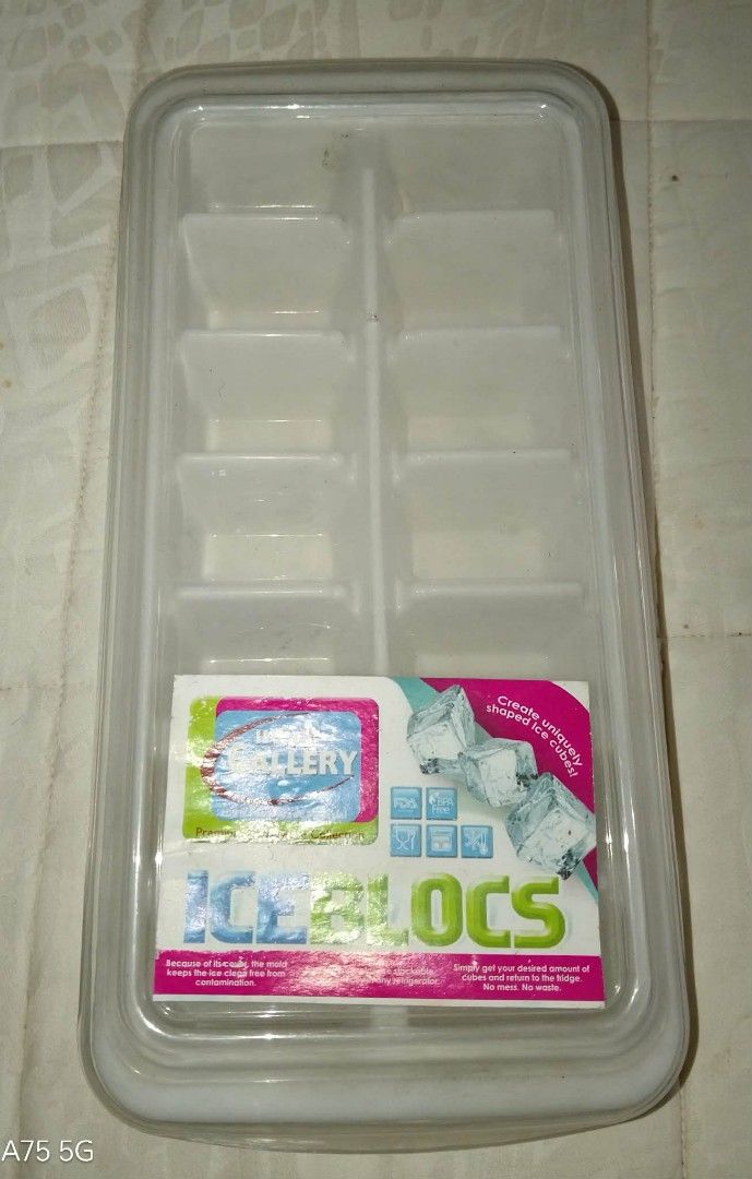 Ice Blocks Ice Tray with Lid (Category: Other Kitchenware & Tableware) located in Lucena. Submitted by miles.miles1 (Listing ID 1413249208, Image 1). Description: - Ice Blocks ice tray with lid - Creates 10 uniquely shaped ice cubes - Clear tray for easy ice cube visibility - Designed for refrigerator use.