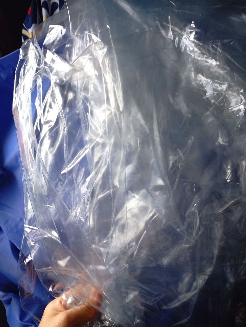 Industrial Curtain 30 x 7 FT. (Category: Curtains & Blinds) located in Quezon City. Submitted by ana-chan (Listing ID 1413289816, Image 3). Description: Durable vinyl curtains with clear and blue sections. Perfect for dividing spaces in workshops, car washes, or industrial settings. Easy to install and maintain..