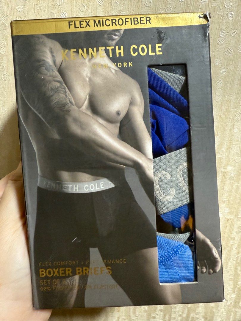 Kenneth Cole Small Boxers (Category: Underwear) located in Quezon City. Submitted by jshoppppp (Listing ID 1413412991, Image 1). Description: Authentic. Set of 3. Small (28-30) BPI or BDO or Gcash Delivery c/o buyer.