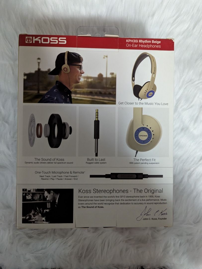 Koss On-Ear Headphones with Microphone (Category: Headphones & Headsets) located in Mandaluyong City. Submitted by shopnstyle_online (Listing ID 1413266159, Image 2). Description: Koss On-Ear Headphones with Microphone Brand new sealed 3 different colors available Shipping c/o buyer .