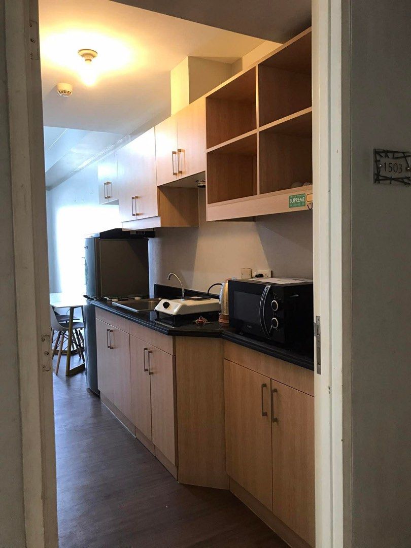 LA VERTI (Category: Apartments & Condos) located in Paranaque City. Submitted by mjrealestate (Listing ID 1413236531, Image 2). Description: RUSH SALE - 2.7M La Verti Studio 28sqm Studio with balcony 9th floor furnished Currently with tenant at 15k rent DM me for the details / viewing .