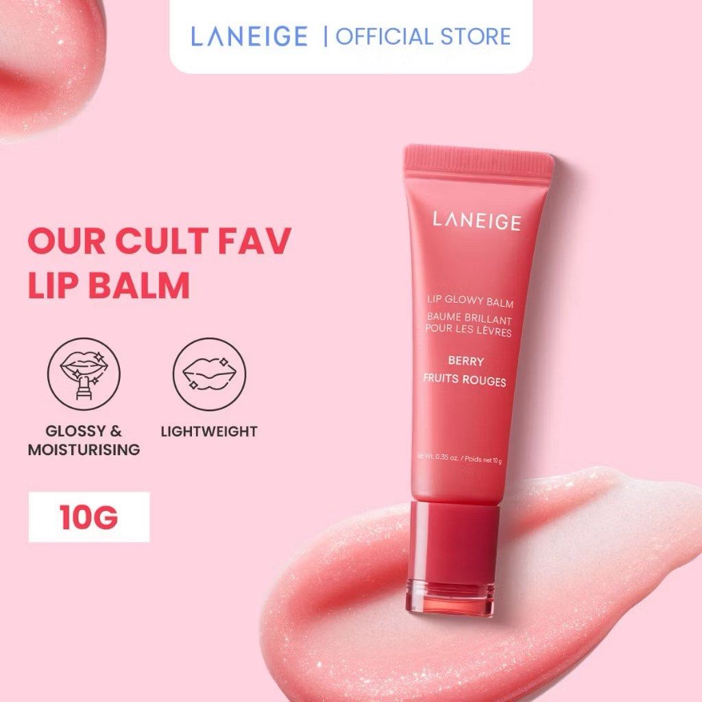 LANEIGE Lip Glowy Balm 10g - Vanilla, Berry, Gummy Bear, Beauty ...
