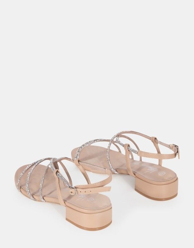 Lapis By Vybe Nude Strappy 3cm Heeled Sandals (Category: Women's Shoes) located in Sydney. Submitted by desirably (Listing ID 1413424528, Image 2). Description: Lapis By Vybe Nude Strappy 3cm Heeled Sandals(Size 6, EUR37) for $20. Worn lightly&in excellent condition. Super stylish yet comfy to go with any outfit, adding a touch of glitz and glamour! - Low block 3cm heel - Crossover ankle straps - Two horizontal top bands - Material: Synthetic (Ve