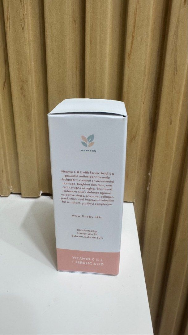 Live by skin Vitamin C serum (Category: Face Care) located in Mandaluyong City. Submitted by _rizaespiritu (Listing ID 1413263596, Image 2). Description: .