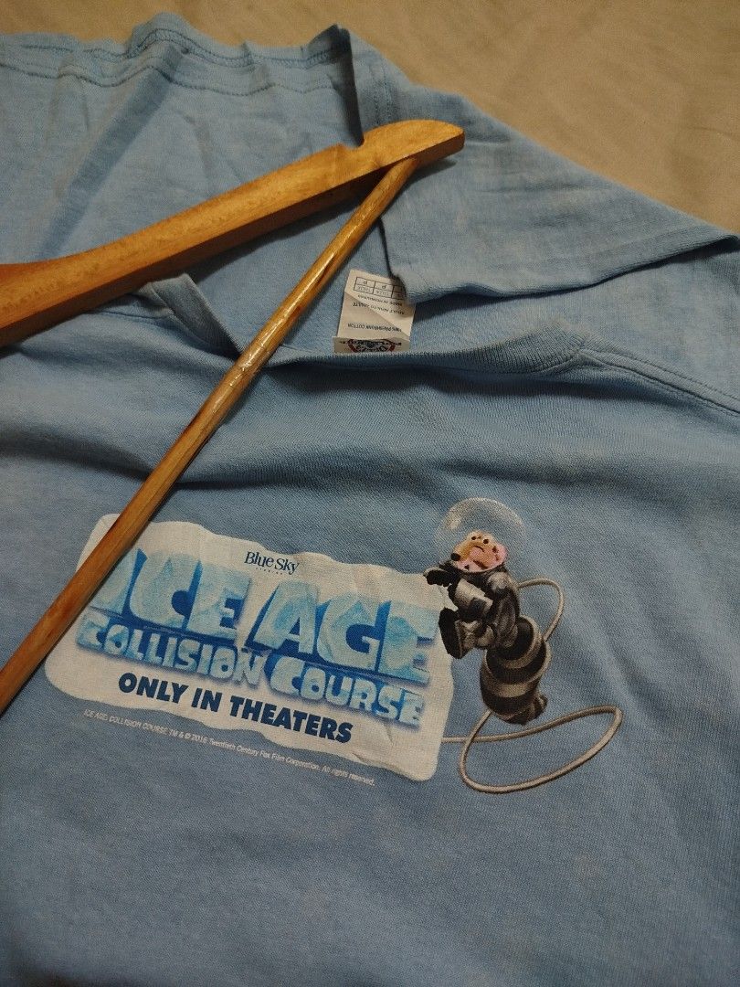 Menchie's & Ice Age Collision Course | Promo | Cartoon Tee (Category: Tshirts & Polo Shirts ) located in Quezon City. Submitted by rorshack (Listing ID 1413377717, Image 2). Description: Ice Age Collision Course TM & Copyrighted 2016 Twentieth Century Fox Film Corporation. All Rights Reserved. 18 WIDTH 27 LENGTH UNEVEN FADING (UNNOTICEABLE).