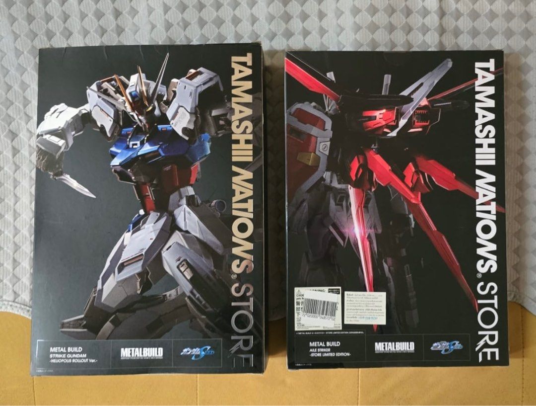 Metal Build Strike Gundam 突擊高達+背包, 興趣及遊戲, 玩具& 遊戲類- Carousell
