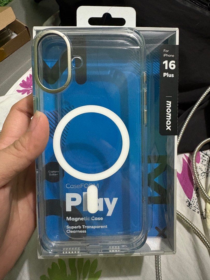 Momax Play Case Iphone 16 Plus (Category: Cases & Sleeves) located in Paranaque City. Submitted by cmscll (Listing ID 1413343835, Image 1). Description: Php 599 (SRP 995) From Digital Walker Official Receipt as proof of purchase can be provided. Delivery thru Lalamove or LBC Cash On Delivery or Branch Pick Up Location: Paranaque | Mandaluyong.