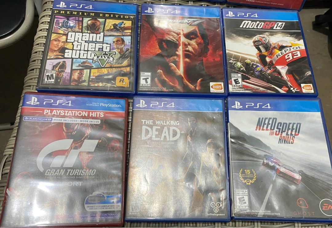 PS4 Games (Category: PlayStation) located in Quezon City. Submitted by thebarchives_closet (Listing ID 1413282646, Image 1). Description: GTA V 850 Tekken BRAND NEW - 1200 Star Wars battlefront - 650 Moto Gp - 400 DriveClub - 550 Gran Turismo Sport 1200 The walking dead 300 SOLD Need for speed rivals 750.