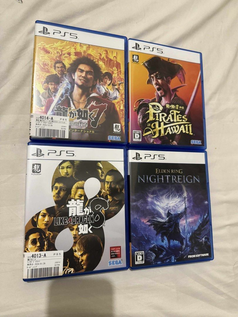 Ps5 games (Category: PlayStation) located in Pasig City. Submitted by adnicolo (Listing ID 1413420377, Image 2). Description: Ps5 ghost of yotei 2.5k Ghost of tsushima 1.5k Horizon forbidden west 1.3k Death stranding DC - 1.5k Final fantasy vii rebirth 2k Rise of ronin - 1.5k Gow ragnarok - 1.1k Hogwart legacy - 1.3k P5 royal - 1.1k Spiderman 2 - 1.5k Yakuza 7 like dragon - 1.1k Yakuza 8 like dragon 1.1k Yakuza pirate of hawai - 1.2k .