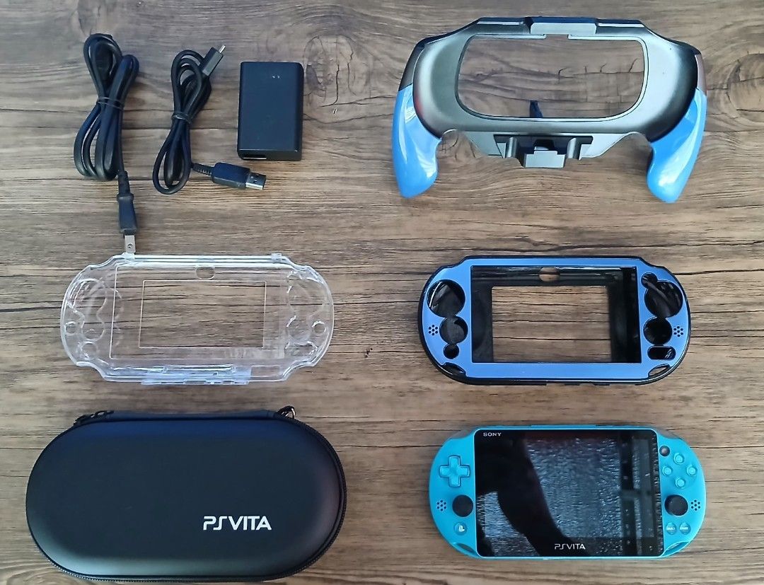 PS VITA SLIM 2000 ( AQUA BLUE ) (Category: PlayStation) located in Paranaque City. Submitted by gideon_dawn (Listing ID 1413389328, Image 1). Description: PS VITA SLIM (NEGO) You can play PS1, PSP and PS VITA games Condition: - Good Condition - Working Camera Front/Rear - All Button Working & crisp - rear touch pad are working - No Ghost movement/Ghost Touch - 64GB - Jailbroken - Sound system 10/10 - Kinis 10/10 - Lalaruin mo nalang po Ma 'am & S