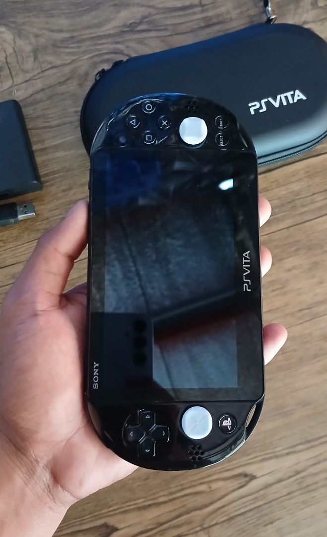 PS VITA SLIM 2000 ( JET BLACK ) (Category: PlayStation) located in Paranaque City. Submitted by gideon_dawn (Listing ID 1413381333, Image 2). Description: PS VITA SLIM (NEGO) You can play PS1, PSP and PS VITA games Condition: - Good - Working Camera Front/Rear - All Button Working & crisp - rear touch pad are working - No Ghost movement/Ghost Touch - 64GB - Jailbroken - Sound system 10/10 - Kinis 10/10 - Lalaruin mo nalang po Ma 'am & Sir - No ii