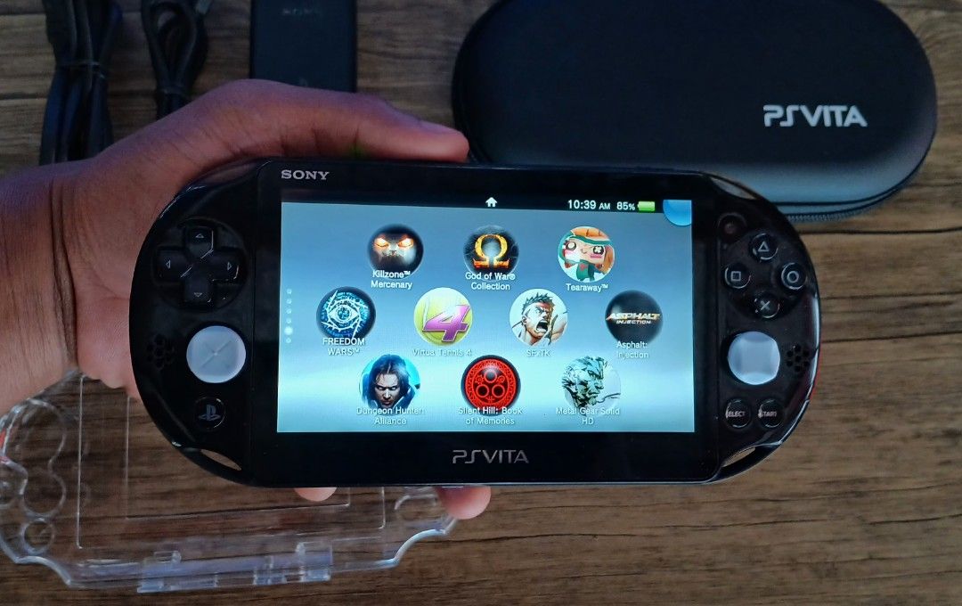 PS VITA SLIM 2000 ( JET BLACK ) (Category: PlayStation) located in Paranaque City. Submitted by gideon_dawn (Listing ID 1413381333, Image 3). Description: PS VITA SLIM (NEGO) You can play PS1, PSP and PS VITA games Condition: - Good - Working Camera Front/Rear - All Button Working & crisp - rear touch pad are working - No Ghost movement/Ghost Touch - 64GB - Jailbroken - Sound system 10/10 - Kinis 10/10 - Lalaruin mo nalang po Ma 'am & Sir - No ii