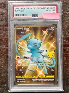 2021 Mimikyu Celebrations SWSH136 PSA 10, Hobbies & Toys, Toys & Games