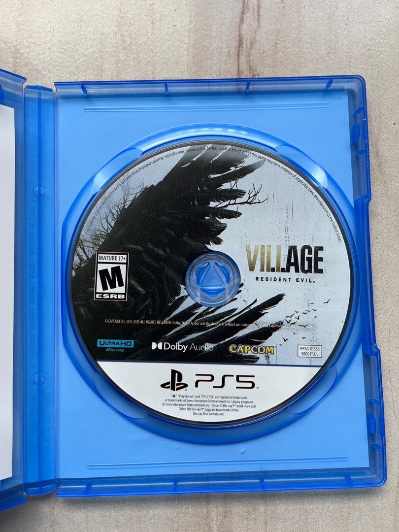 Resident Evil Village (Category: PlayStation) located in Makati City. Submitted by nadrojan (Listing ID 1413321615, Image 3). Description: Issue: With scratch at the back but disc is working properly Payment via GCash or BPI Location: Makati.