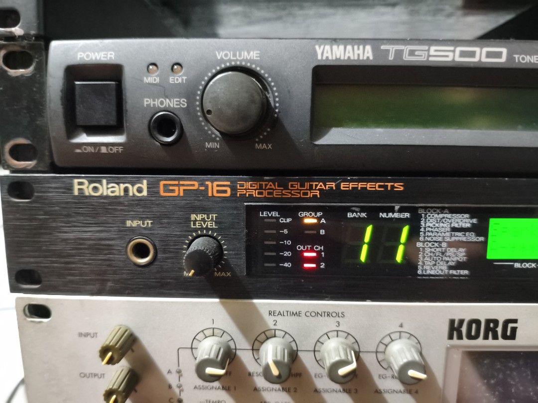 Roland GP 16 Guitar Rack Effects (Category: Musical Instruments) located in Rizal. Submitted by johnics1123 (Listing ID 1413330467, Image 2). Description: For sale only 100V 🇯🇵 Made in Japan i used this only for 80's stuff songs Pickup or Meetup only SM taytay Payment BPI Gotyme Maribank Maya Cash.