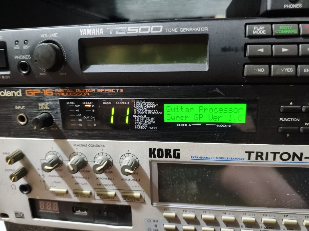 Roland GP 16 Guitar Rack Effects (Category: Musical Instruments) located in Rizal. Submitted by johnics1123 (Listing ID 1413330467, Image 1). Description: For sale only 100V 🇯🇵 Made in Japan i used this only for 80's stuff songs Pickup or Meetup only SM taytay Payment BPI Gotyme Maribank Maya Cash.