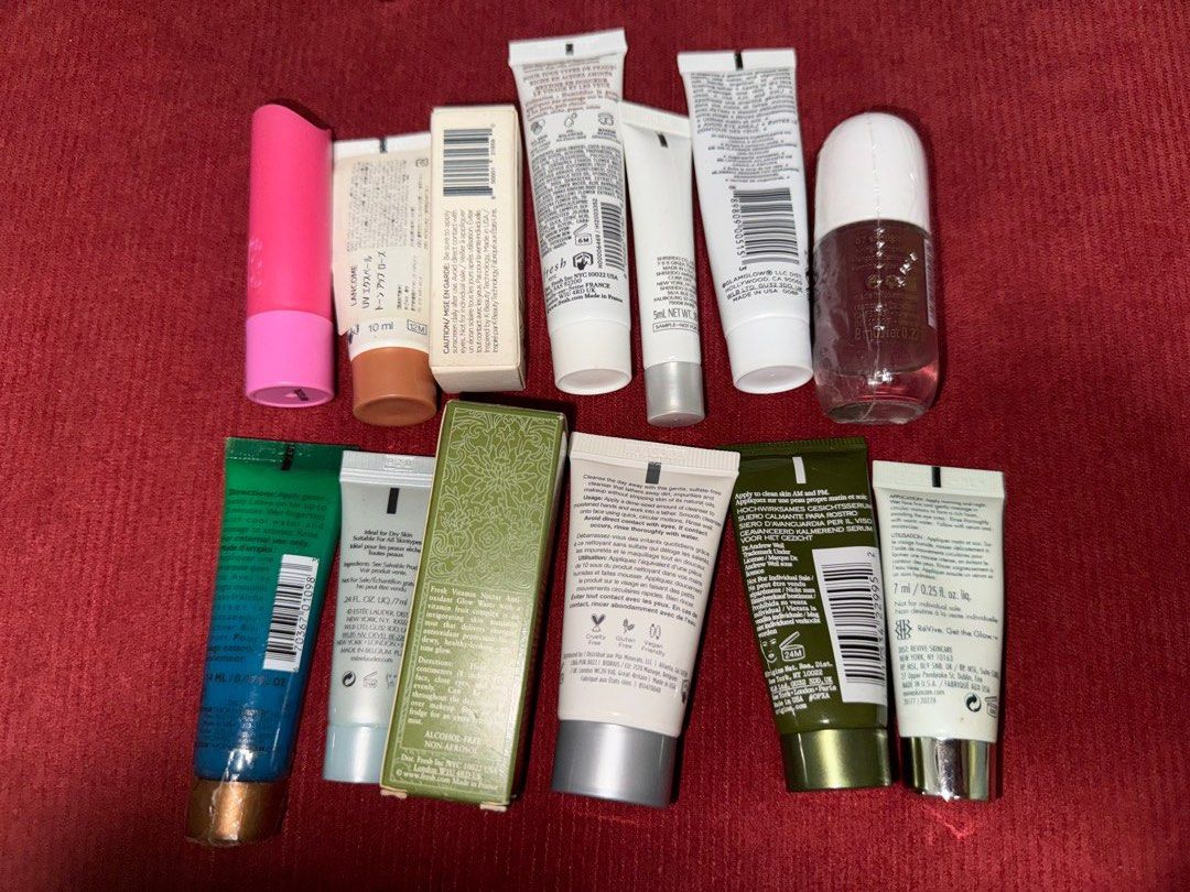 Skincare Sample Set skincare bundle (Category: Face Care) located in Pasig City. Submitted by beautyloversph (Listing ID 1413352896, Image 2). Description: Set 💯Auth.
