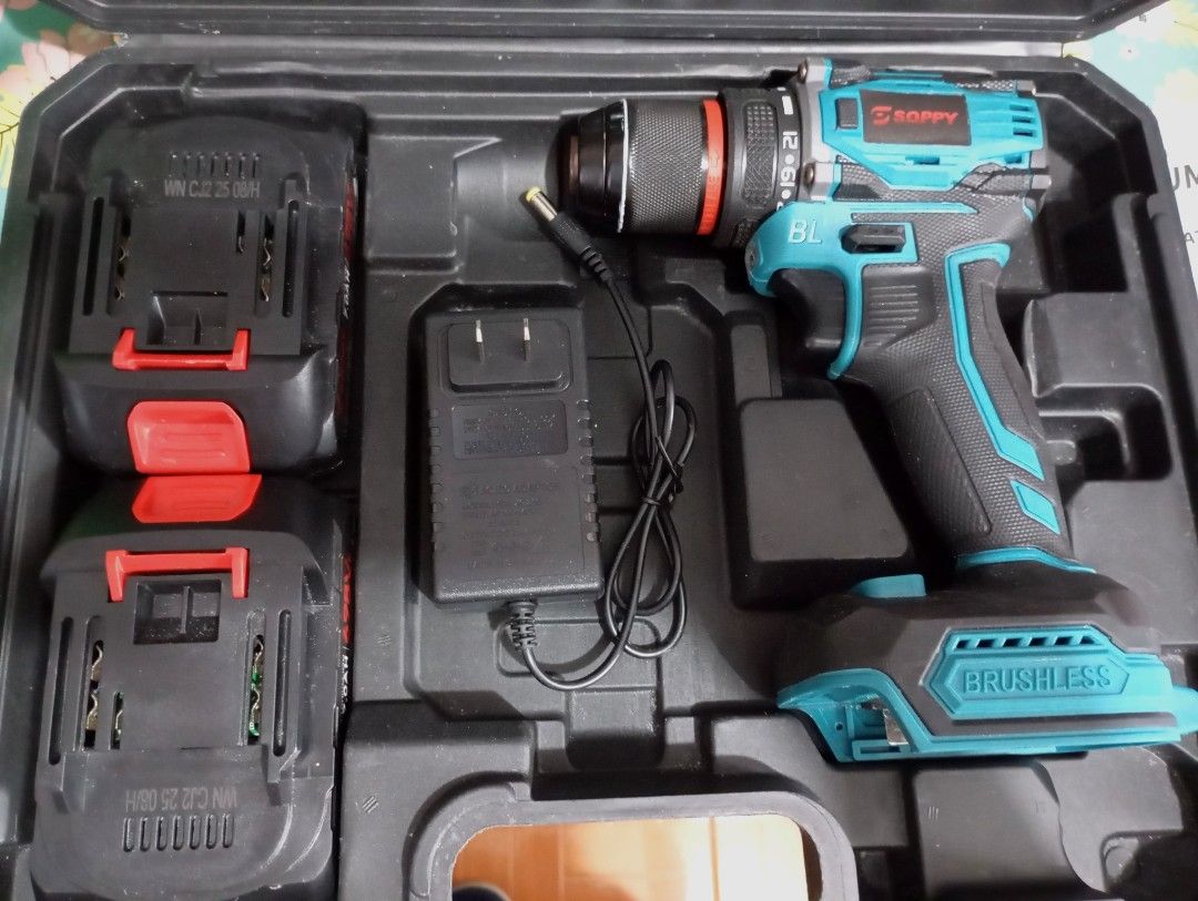 Soppy Cordless Drill Set (Category: Construction Tools & Equipment) located in Quezon City. Submitted by ana-chan (Listing ID 1413292841, Image 2). Description: used once no issue.