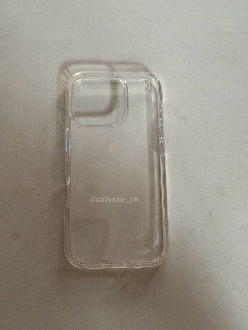 Speck iPhone 16 Pro Case (Category: Cases & Sleeves) located in Makati City. Submitted by dailysale_ph (Listing ID 1413398636, Image 2). Description: Original Speck iPhone 16 Pro Case Used, No Box No return. No exchange Shipping Fee c/o Buyer 📍Location: Makati City.