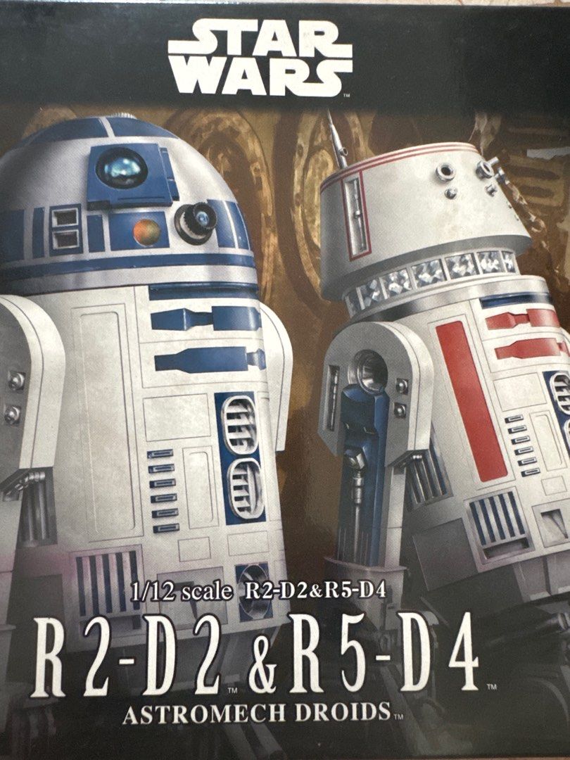Star Wars 1/12 R2-D2 & R5-D4 Astromech Droids Model Kit, Hobbies & Toys ...