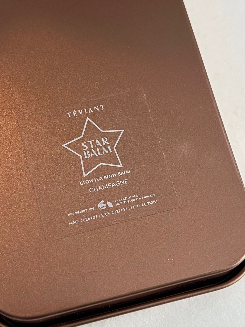 Teviant Star Balm Glow Lux Body Balm (Category: Body Care) located in Manila. Submitted by randomcollectives (Listing ID 1413344810, Image 2). Description: Brand New, unused. Shade: CHAMPAGNE RFS: major decluttering. Retails at ₱1,250 online/ in-store MOP: GCASH, BDO, BPI Delivery via Grab / Lalamove ONLY (to be shouldered by customer) NO MEETUPS. NO LOW BALLERS..